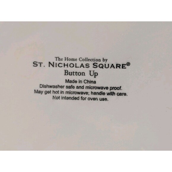 VTG St. Nicholas Square Button Up Snowman Dip Mix Set Bowl & Spreader - Picture 10 of 10